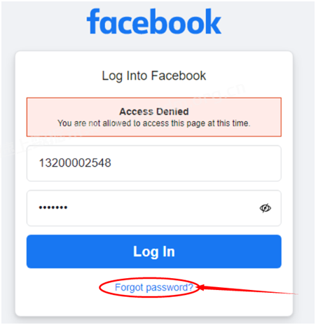 新的Facebook账号在软件中登录时提示Access Denide解决方法
